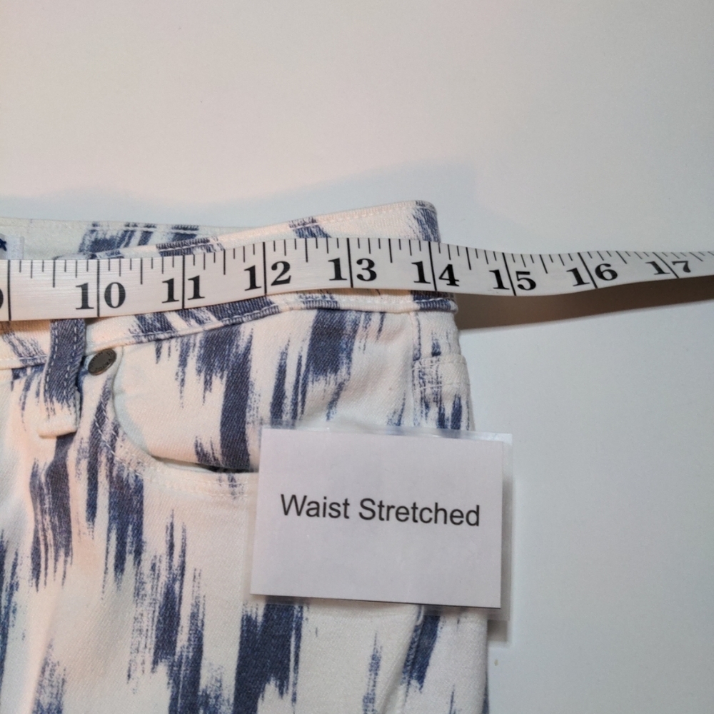 Paige Verdugo Ultra Skinny Jeans Women Sz 26 White Blue Stretch Coastal Cowgirl - Picture 9 of 13